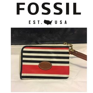 Fossil Zip Around Wristlet